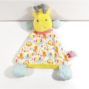 Nat &  Jules Jungle Boogie Giraffe Blankie Lovey Demdaco Zutano Security Blanket